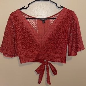 Express crop top shirt